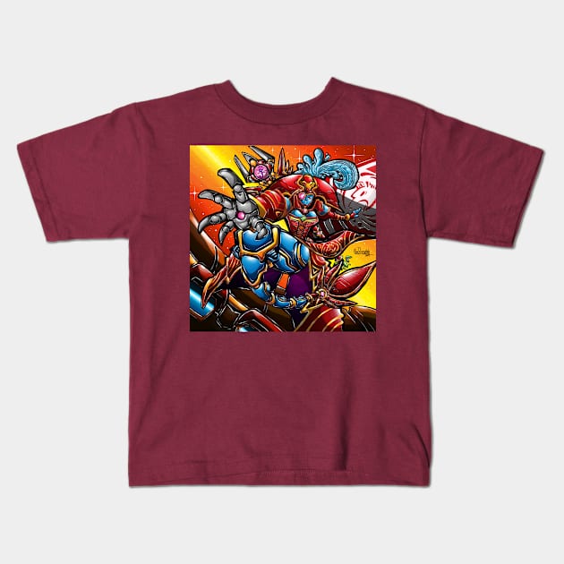 Captain Aquata Silverthorn Kids T-Shirt by Glen Bosiwang Pop Culture Bonanza!